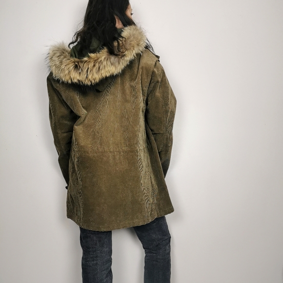 XL vintage Dolce & Gabbana brown corduroy jacket, dead stock designer coat - Picture 4 of 10